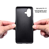 EIDERWOOD iPhone 17 Hybrid Plastik Mobil Cover m. Lædertekstur - Sort