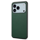 EIDERWOOD iPhone 17 Pro Max Hybrid Plastik Mobil Cover m. Lædertekstur - Grøn