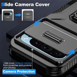 EIDERWOOD Google Pixel 11 Pro / 11 / 10 Pro / 10 / 9 Pro / 9 Håndværker Mobil Cover m. 360 Roterbar Kickstand - Sort