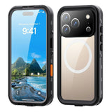 iPhone 17 Pro - EIDERWOOD Vandtæt Håndværker Cover m. Skærmbeskyttelse & Strop - MagSafe Kompatibel - Sort