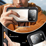 iPhone 17 Pro - EIDERWOOD Vandtæt Håndværker Cover m. Skærmbeskyttelse & Strop - MagSafe Kompatibel - Sort