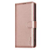 EIDERWOOD Samsung Galaxy S25 FE Kunstlæder Flip Cover m. Ståfunktion & Kortholder - Rose Gold