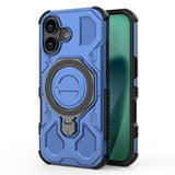 EIDERWOOD  iPhone 17 Håndværker Mobil Cover - Magnetisk Kickstand - MagSafe Kompatibel - Blå