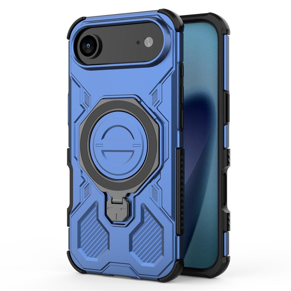 EIDERWOOD  iPhone Air Håndværker Mobil Cover - Magnetisk Kickstand - MagSafe Kompatibel - Blå