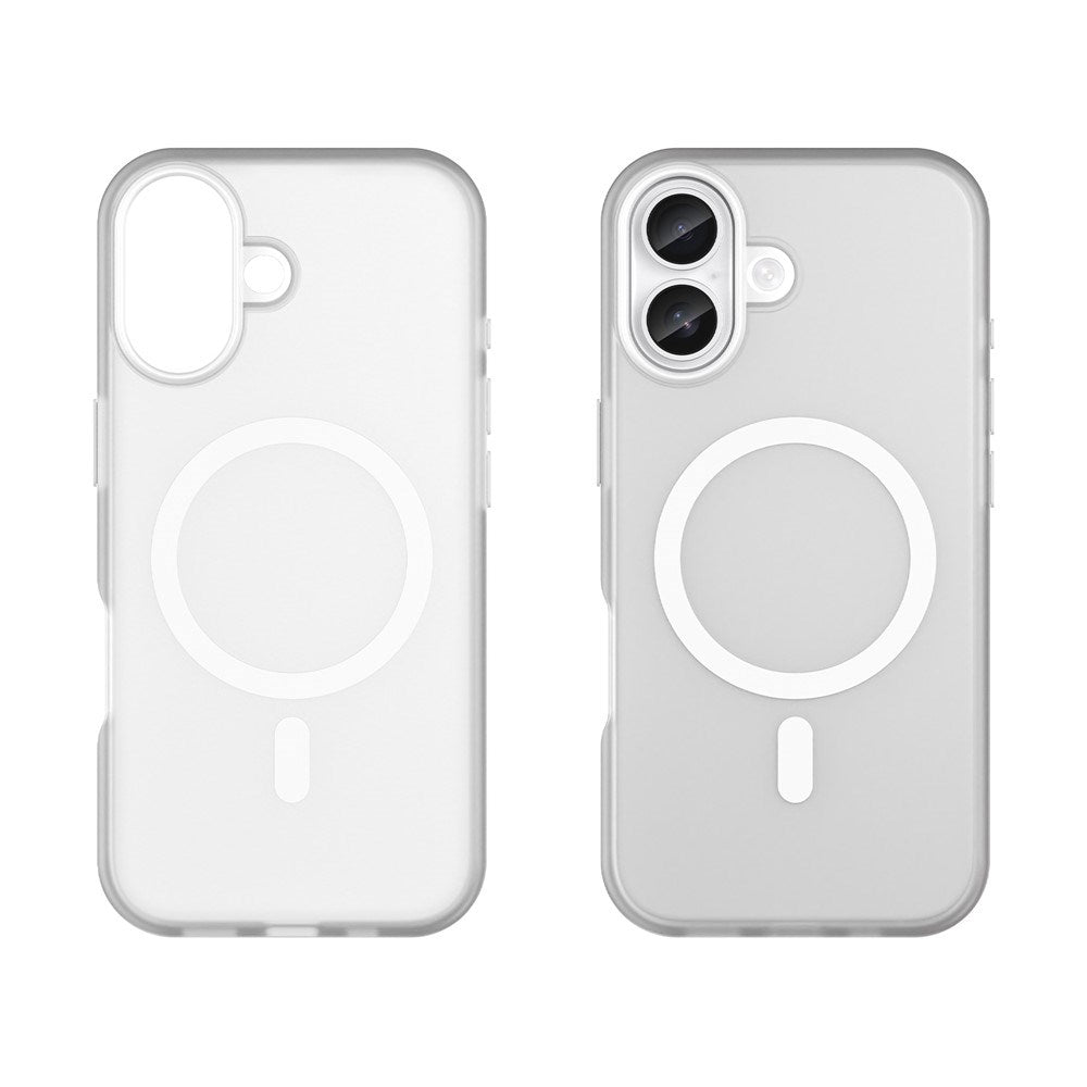 EIDERWOOD iPhone 17 Hybrid Plast Mobil Cover - MagSafe Kompatibel - Mat Gennemsigtig / Hvid