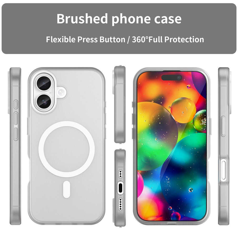 EIDERWOOD iPhone 17 Hybrid Plast Mobil Cover - MagSafe Kompatibel - Mat Gennemsigtig / Hvid