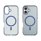 EIDERWOOD iPhone 17 Hybrid Plast Mobil Cover - MagSafe Kompatibel - Mat Gennemsigtig / Mørkeblå