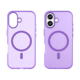 EIDERWOOD iPhone 17 Hybrid Plast Mobil Cover - MagSafe Kompatibel - Mat Gennemsigtig / Lilla