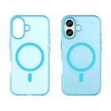 EIDERWOOD iPhone 17 Hybrid Plast Mobil Cover - MagSafe Kompatibel - Mat Gennemsigtig / Blå
