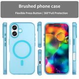 EIDERWOOD iPhone 17 Hybrid Plast Mobil Cover - MagSafe Kompatibel - Mat Gennemsigtig / Blå