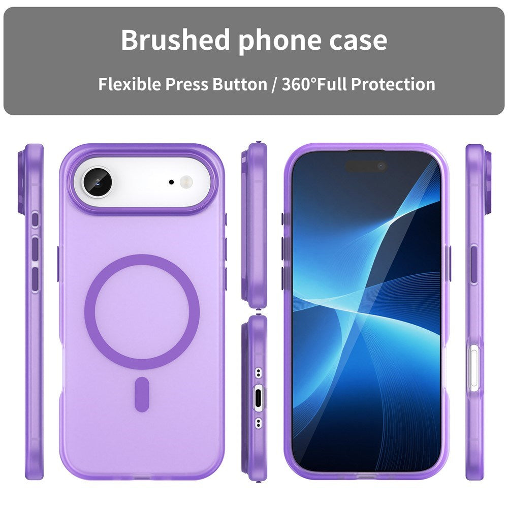 EIDERWOOD iPhone Air Hybrid Plast Mobil Cover - MagSafe Kompatibel - Mat Gennemsigtig / Lilla