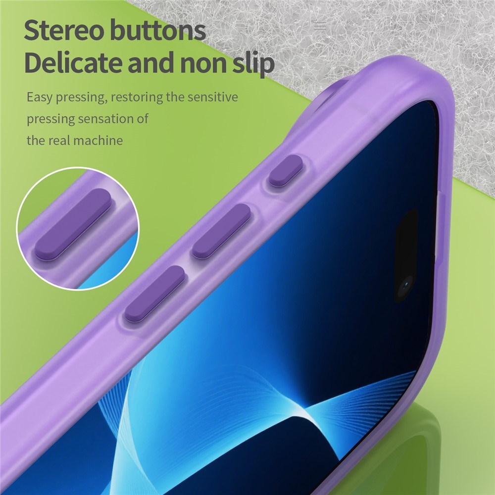 EIDERWOOD iPhone Air Hybrid Plast Mobil Cover - MagSafe Kompatibel - Mat Gennemsigtig / Lilla