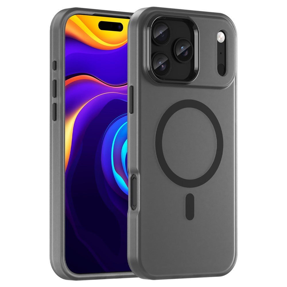 EIDERWOOD iPhone 17 Pro Max Hybrid Plast Mobil Cover - MagSafe Kompatibel - Mat Gennemsigtig / Sort