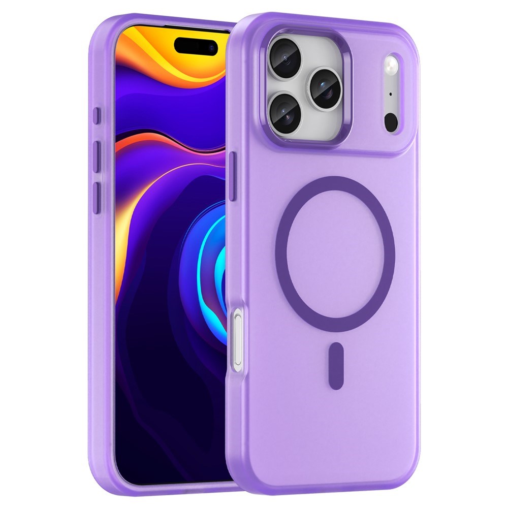 EIDERWOOD iPhone 17 Pro Max Hybrid Plast Mobil Cover - MagSafe Kompatibel - Mat Gennemsigtig / Lilla