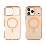 EIDERWOOD iPhone 17 Pro Max Hybrid Plast Mobil Cover - MagSafe Kompatibel - Mat Gennemsigtig / Orange