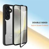 Samsung Galaxy S25 FE - EIDERWOOD 2-i-1 Plastik Cover m. Indbygget Skærmbeskyttelse - Rød