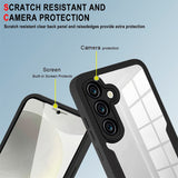 Samsung Galaxy S25 FE - EIDERWOOD 2-i-1 Plastik Cover m. Indbygget Skærmbeskyttelse - Rød