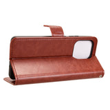 EIDERWOOD Motorola Moto G86 Power Kunstlæder Flip Cover m. Stander & Pung - Brun