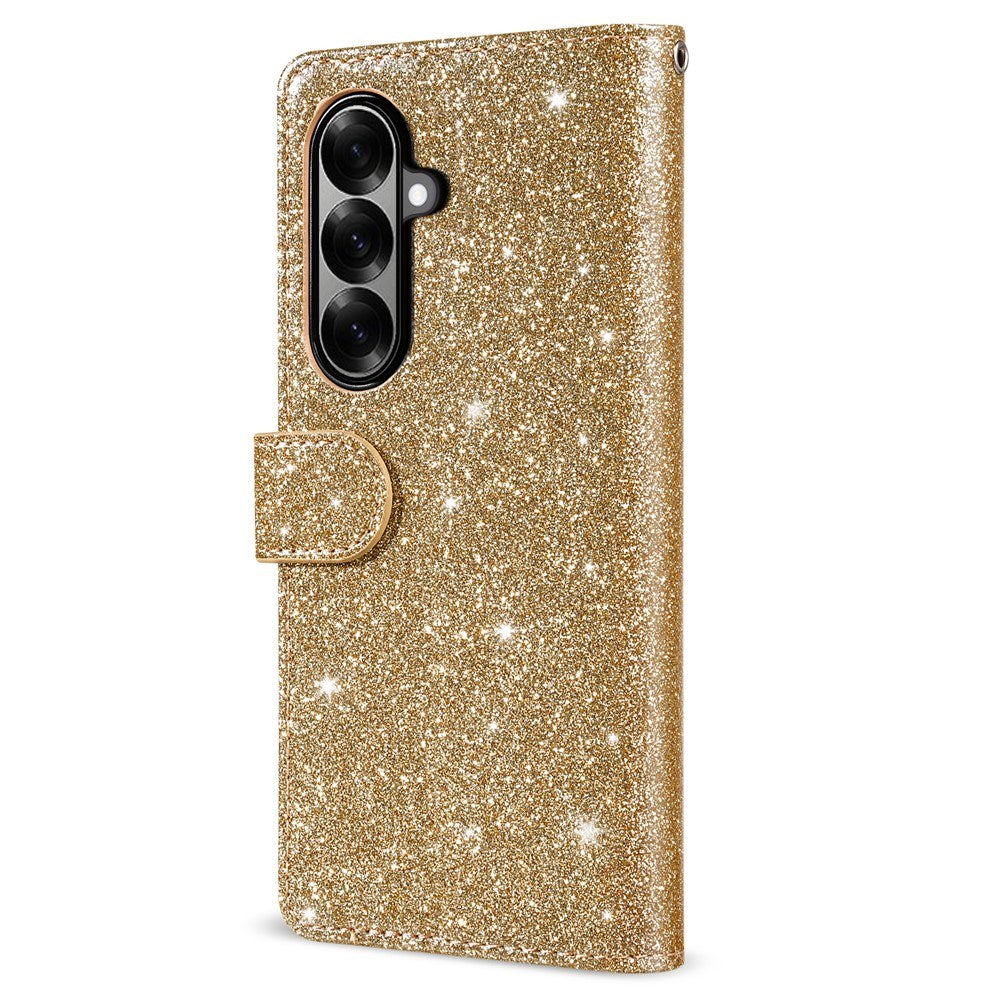 Samsung Galaxy Z Fold7 - EIDERWOOD Glitter Flip Cover m. Pung - Guld