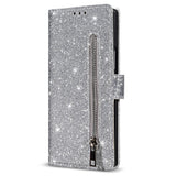 Samsung Galaxy Z Fold7 - EIDERWOOD Glitter Flip Cover m. Pung - Sølv