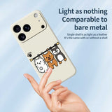 iPhone 17 Pro Fleksibelt Plast Cover m. Motiv - Beige