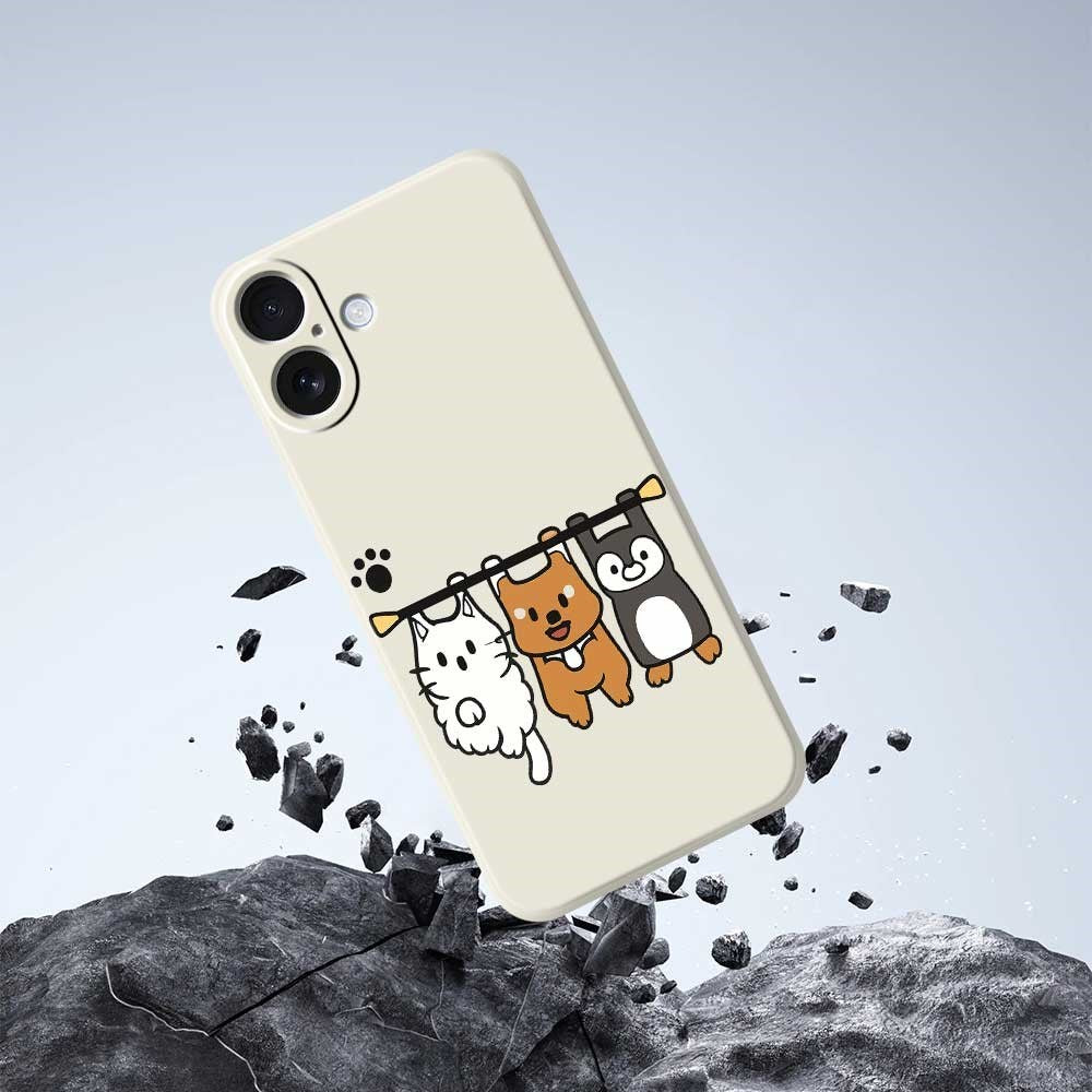iPhone 17 Fleksibelt Plast Cover m. Motiv - Grøn