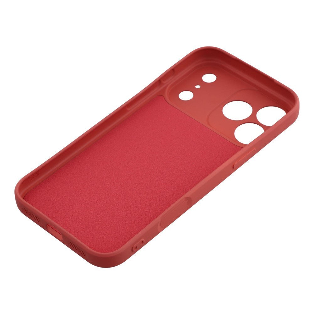 iPhone 17 Pro - EIDERWOOD Foret Fleksibelt Plast Cover - Mørkerød