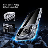 IPAKY iPhone 17 Pro Max Hybrid Mobil Cover m. Forstærkede Hjørner - Gennemsigtig