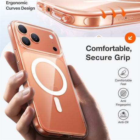 iPhone 17 Pro - TORRAS Guardian Magnetic Hybrid Plastik Cover - MagSafe Kompatibel - Orange