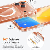 iPhone 17 Pro Max - TORRAS Guardian Magnetic Hybrid Plastik Cover - MagSafe Kompatibel - Gennemsigtig