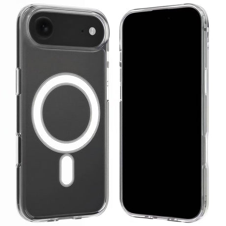 iPhone Air Hybrid Mobil Cover - inkl. 2 x Skærmbeskyttelsesglas - MagSafe Kompatibel - Gennemsigtig / Hvid