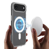 iPhone Air Hybrid Mobil Cover - inkl. 2 x Skærmbeskyttelsesglas - MagSafe Kompatibel - Gennemsigtig / Hvid