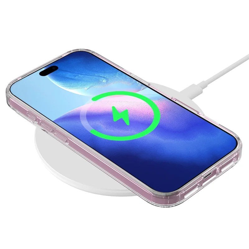 iPhone 17 Pro Hybrid Mobil Cover - inkl. 2 x Skærmbeskyttelsesglas - MagSafe Kompatibel - Gennemsigtig / Hvid