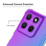 Motorola Moto G86 Power - ENKAY Stødabsorberende Fleksibelt Plastik Cover - Lilla / Guld