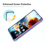 Motorola Moto G86 Power - ENKAY Stødabsorberende Fleksibelt Plastik Cover - Blå / Lyserød
