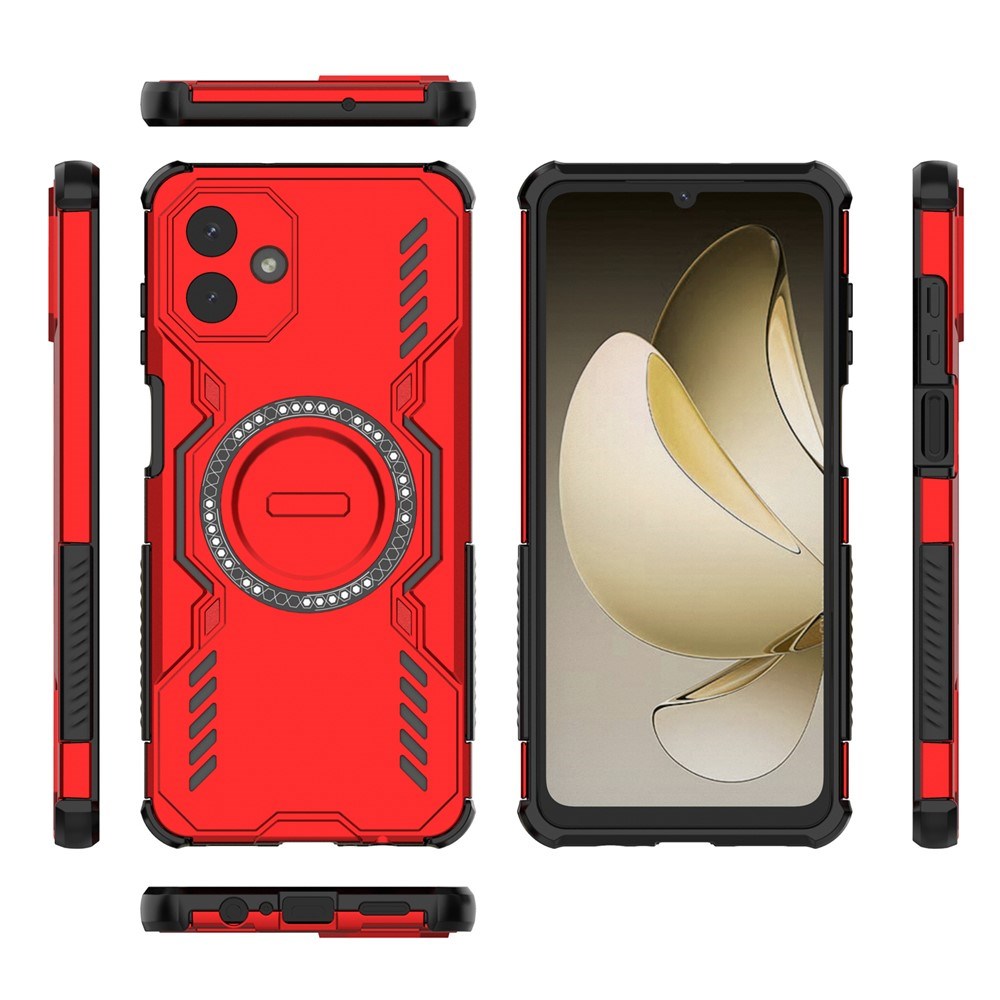 Samsung Galaxy A07 - EIDERWOOD Håndværker Cover m. Varmeafledning - MagSafe Kompatibel - Rød