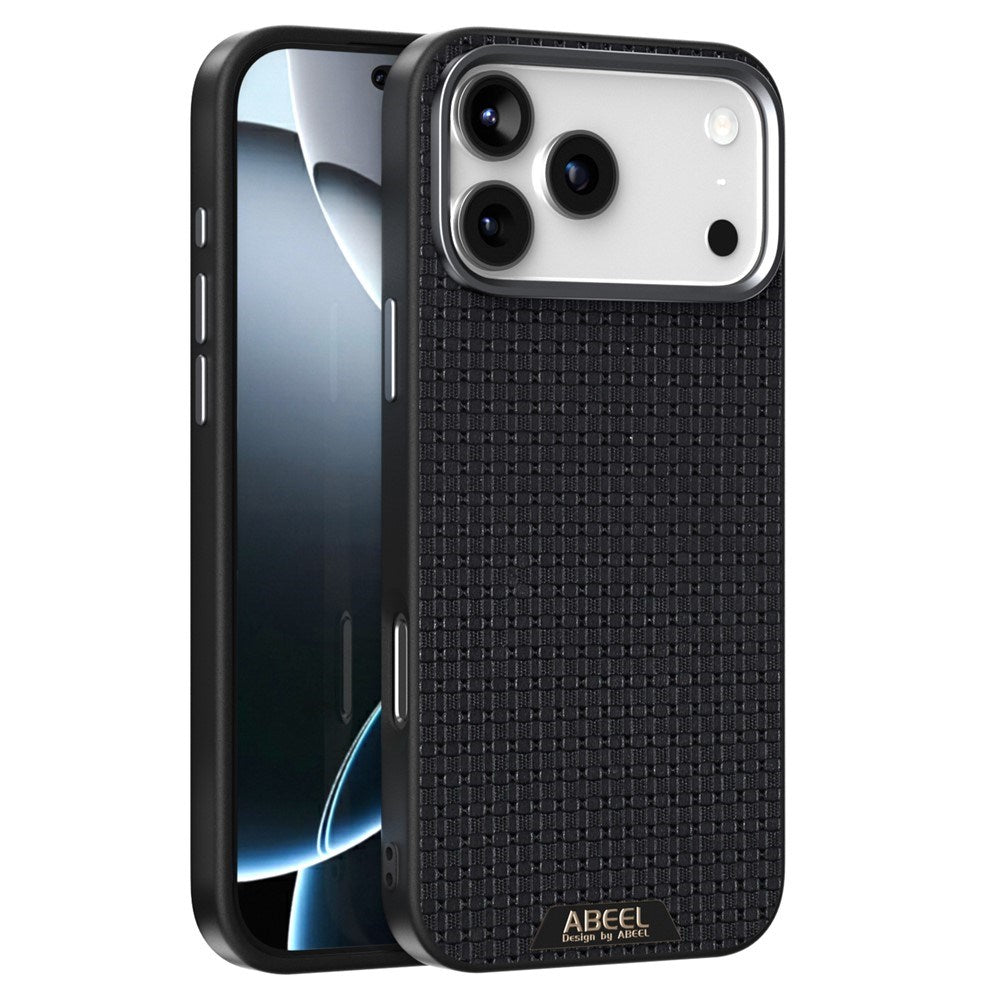 ABEEL iPhone 18 Pro / 17 Pro Textured Micro-Embossing Cover - MagSafe Kompatibel - Sort