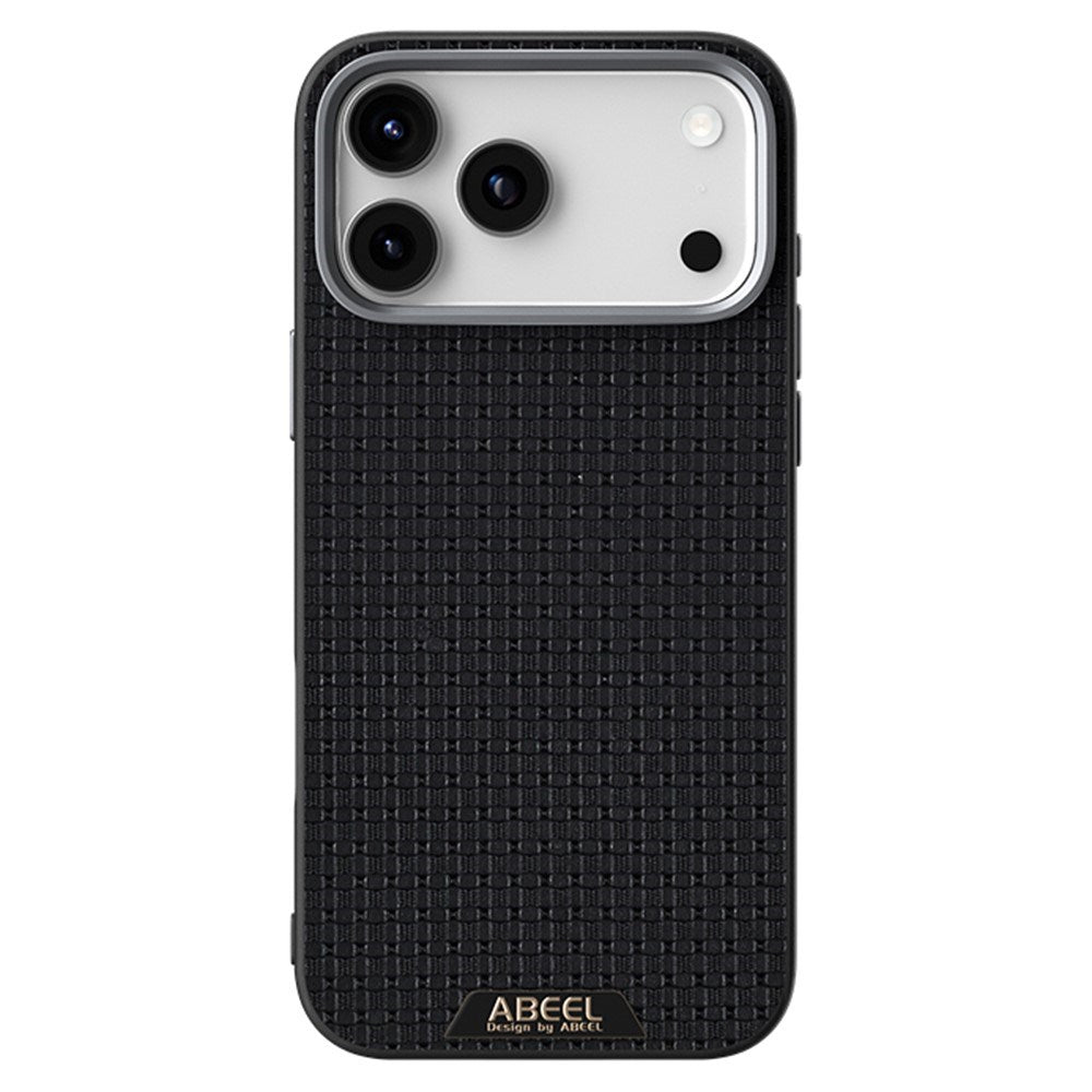 ABEEL iPhone 18 Pro / 17 Pro Textured Micro-Embossing Cover - MagSafe Kompatibel - Sort