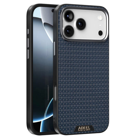 ABEEL iPhone 18 Pro / 17 Pro Textured Micro-Embossing Cover - MagSafe Kompatibel - Blå