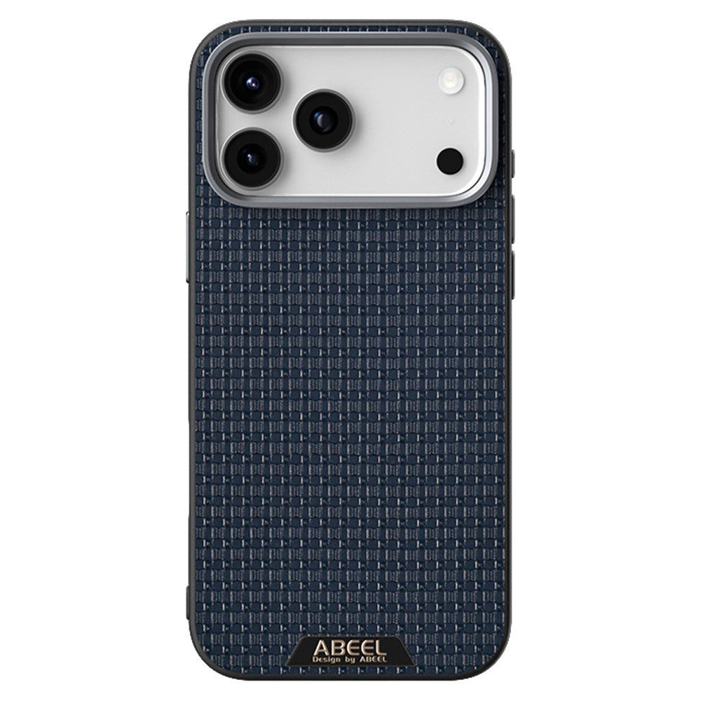 ABEEL iPhone 18 Pro / 17 Pro Textured Micro-Embossing Cover - MagSafe Kompatibel - Blå