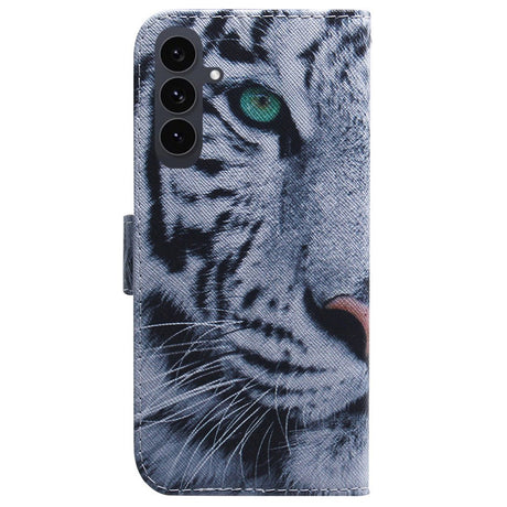 Samsung Galaxy S25 FE - EIDERWOOD Kunstlæder Flip Case m. Motiv - Tiger