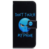 Samsung Galaxy S25 FE - EIDERWOOD Kunstlæder Flip Case m. Motiv - Don't Touch My Phone