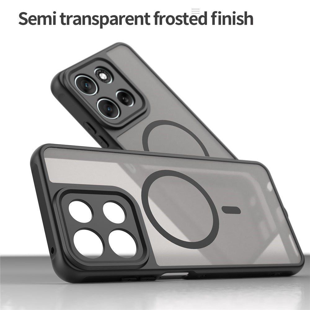 Motorola Moto G56 - EIDERWOOD Hybrid Plastik Cover - MagSafe Kompatibel - Sort