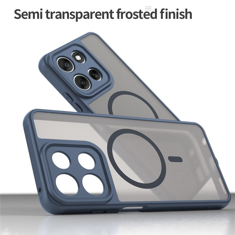 Motorola Moto G56 - EIDERWOOD Hybrid Plastik Cover - MagSafe Kompatibel - Blå