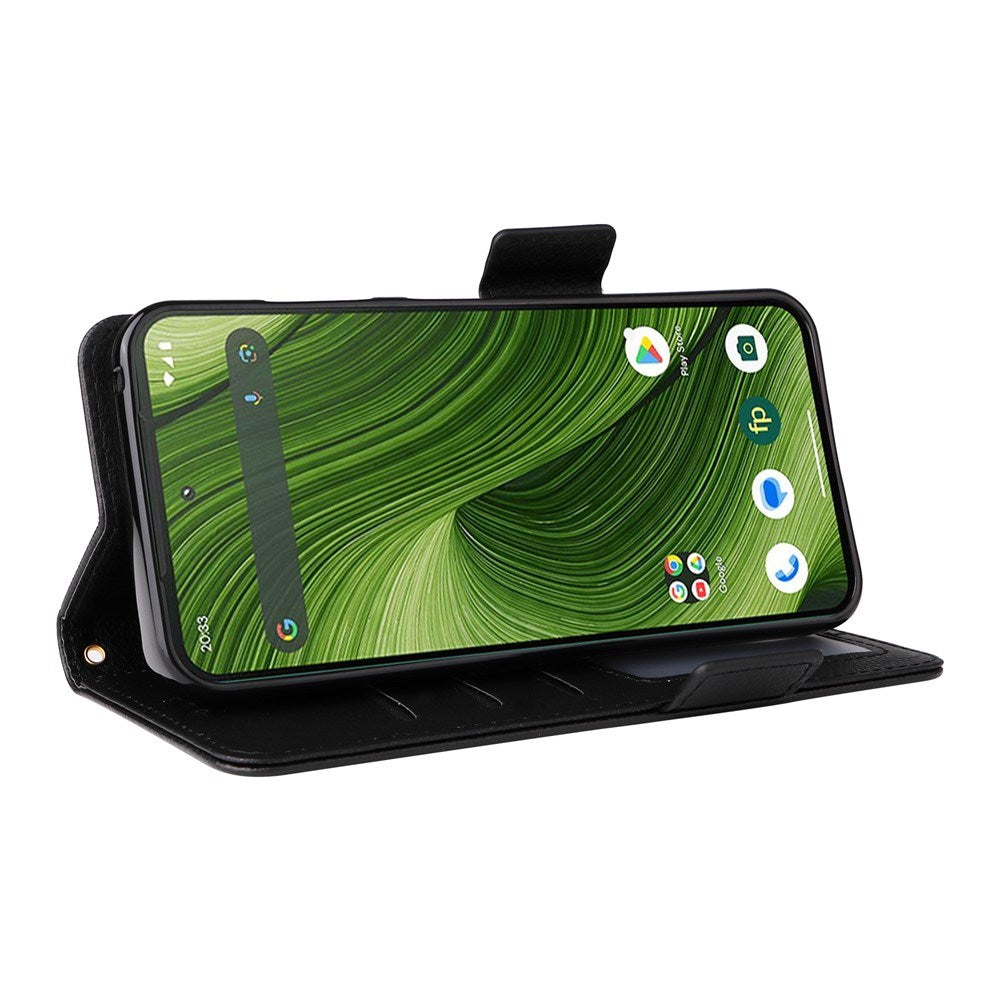 EIDERWOOD Fairphone (Gen. 6+ / Gen. 6) Flip Cover m. Strop & Ståfunktion - Sort