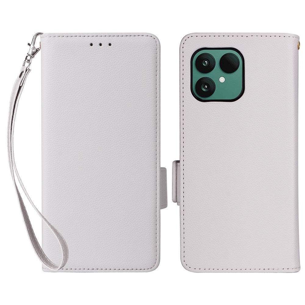 EIDERWOOD Fairphone (Gen. 6+ / Gen. 6) Flip Cover m. Strop & Ståfunktion - Hvid