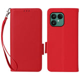 EIDERWOOD Fairphone (Gen. 6+ / Gen. 6) Flip Cover m. Strop & Ståfunktion - Rød