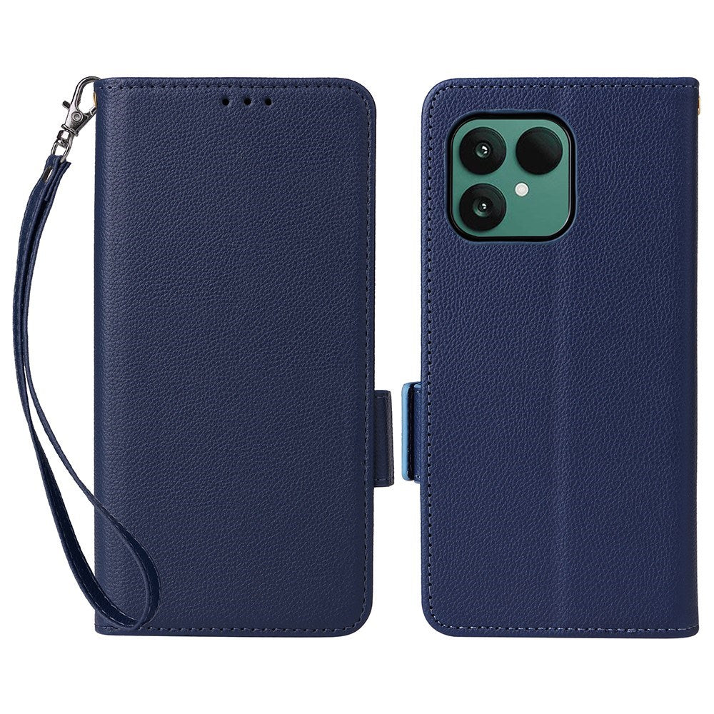EIDERWOOD Fairphone (Gen. 6+ / Gen. 6) Flip Cover m. Strop & Ståfunktion - Mørkeblå