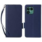 EIDERWOOD Fairphone (Gen. 6+ / Gen. 6) Flip Cover m. Strop & Ståfunktion - Mørkeblå