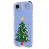 EIDERWOOD iPhone Air Fleksibelt Plast Jule Mobil Cover - Gennemsigtig / Juletræ